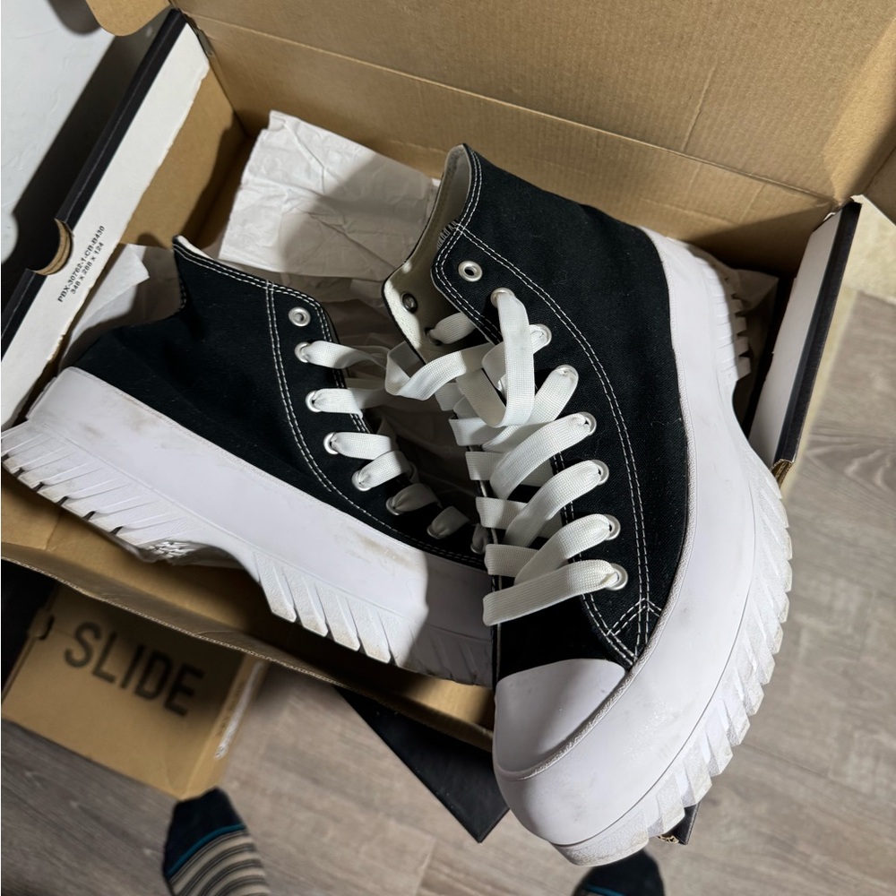 Converse all star platform sz 11